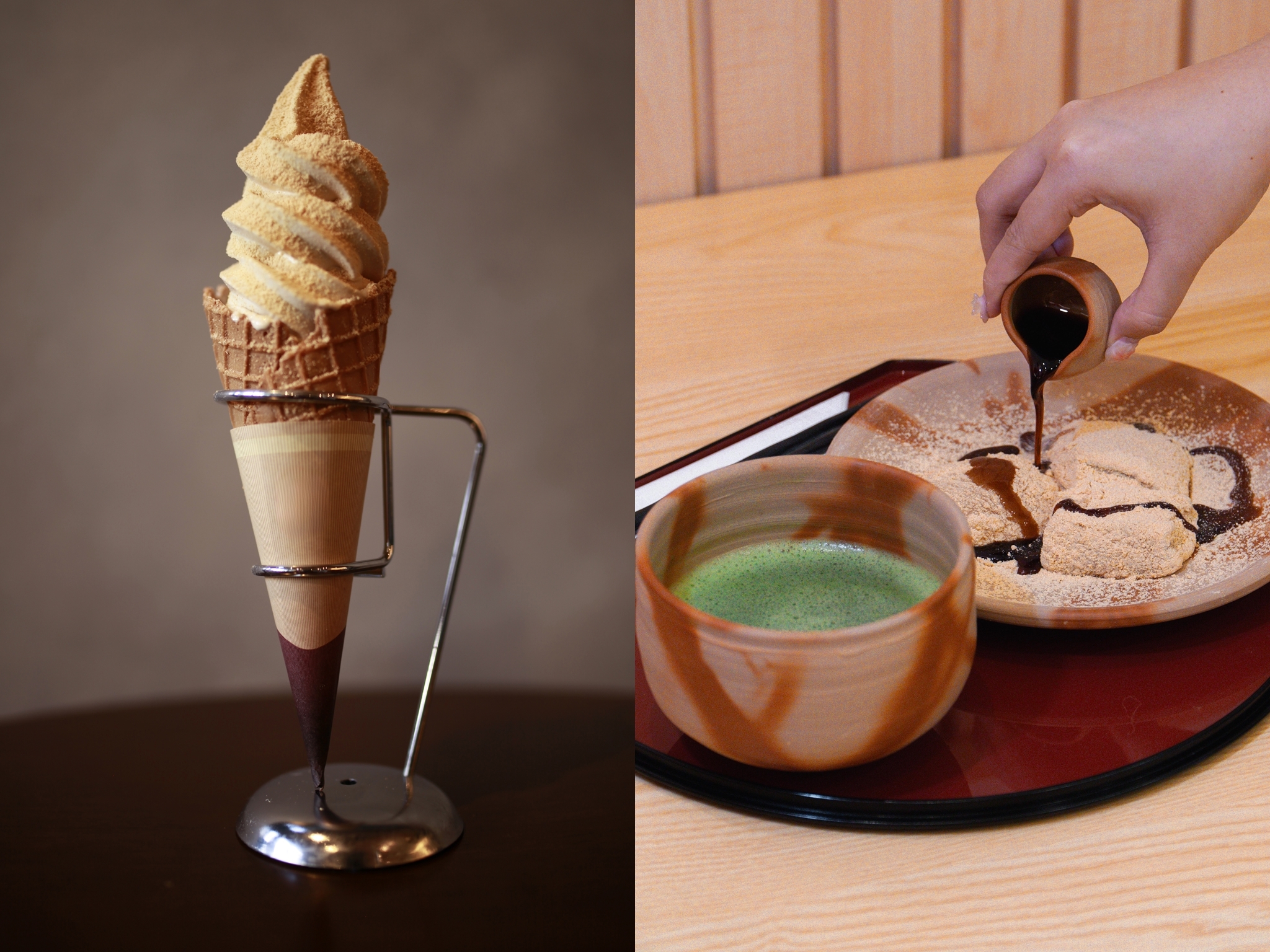 Warabimochi Kamakura soft serve at Punggol Waterway Point