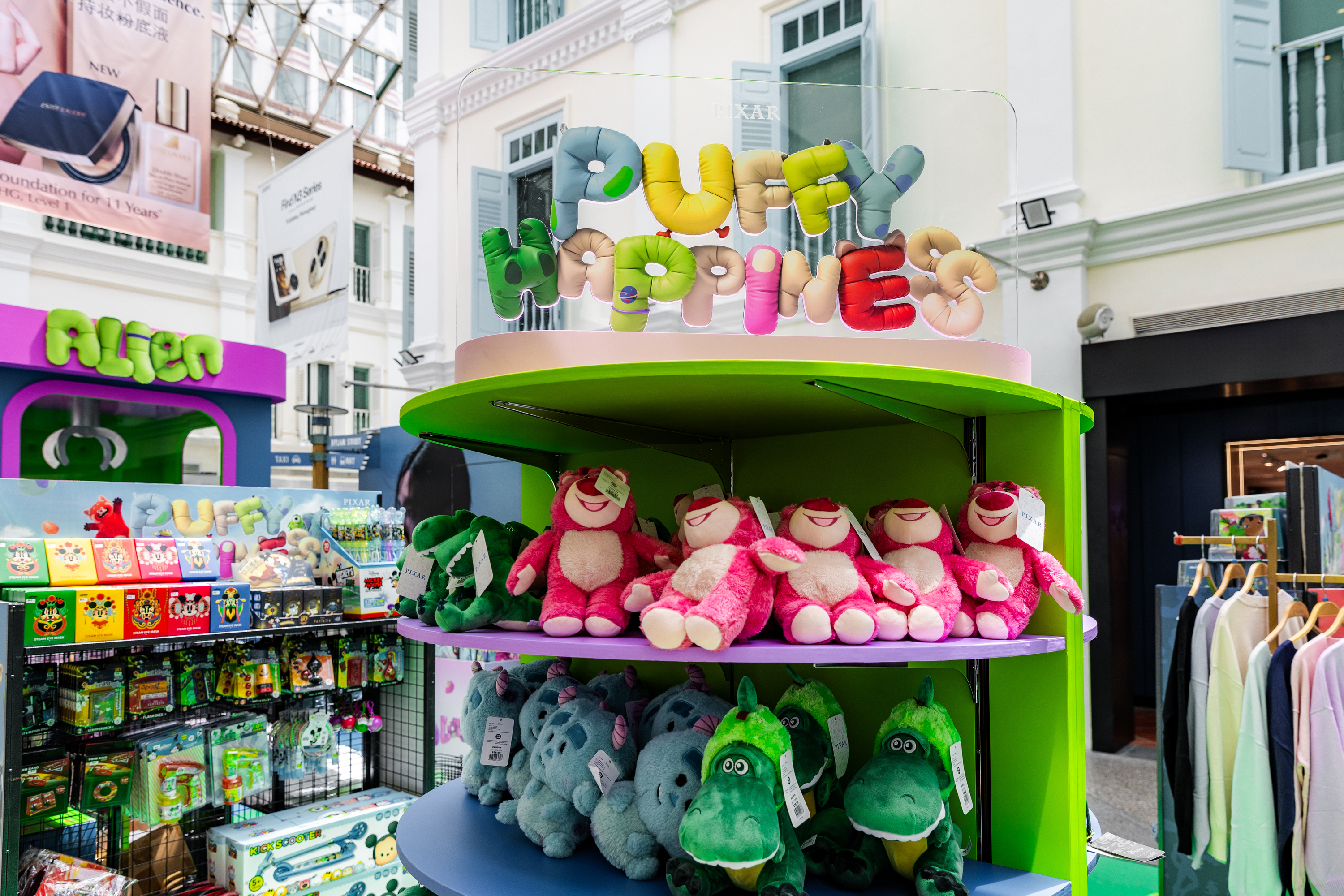 Pixar-themed retail space at Bugis Junction