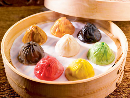 Wrapping it up with colourful xiaolongbao