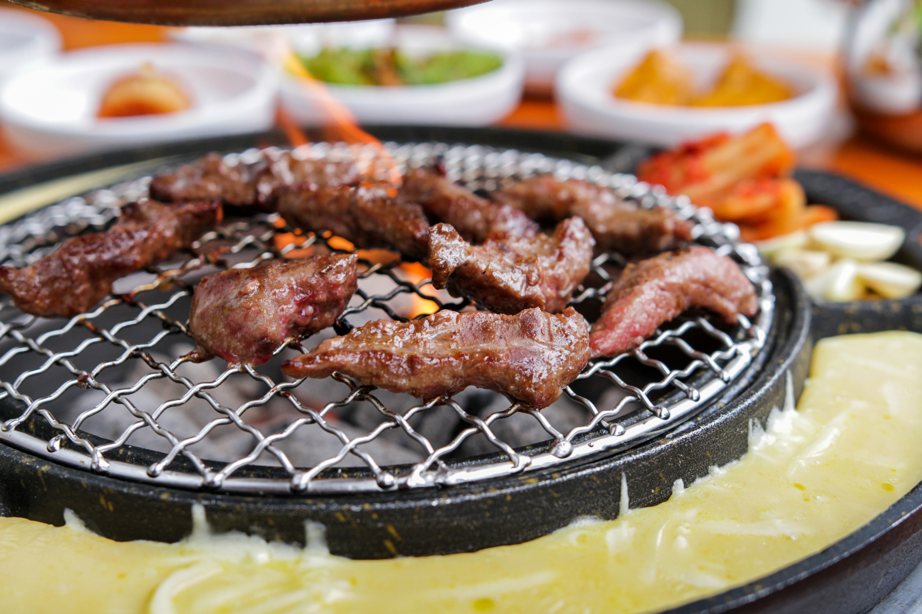 Galmaegisal on the grill