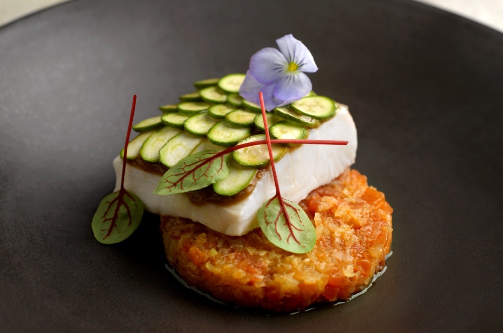 Sea bass with tomato and tamarind