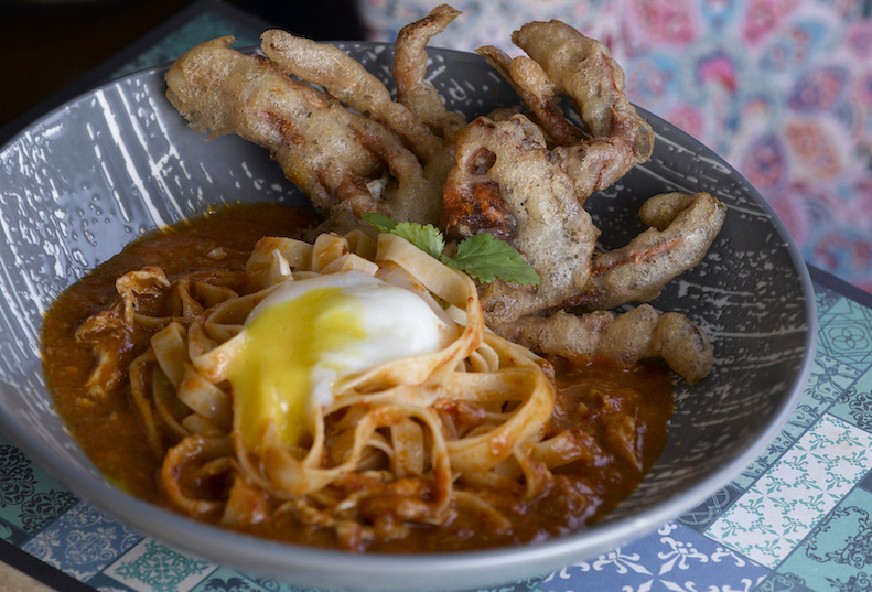 Chilli crab tagliatelle