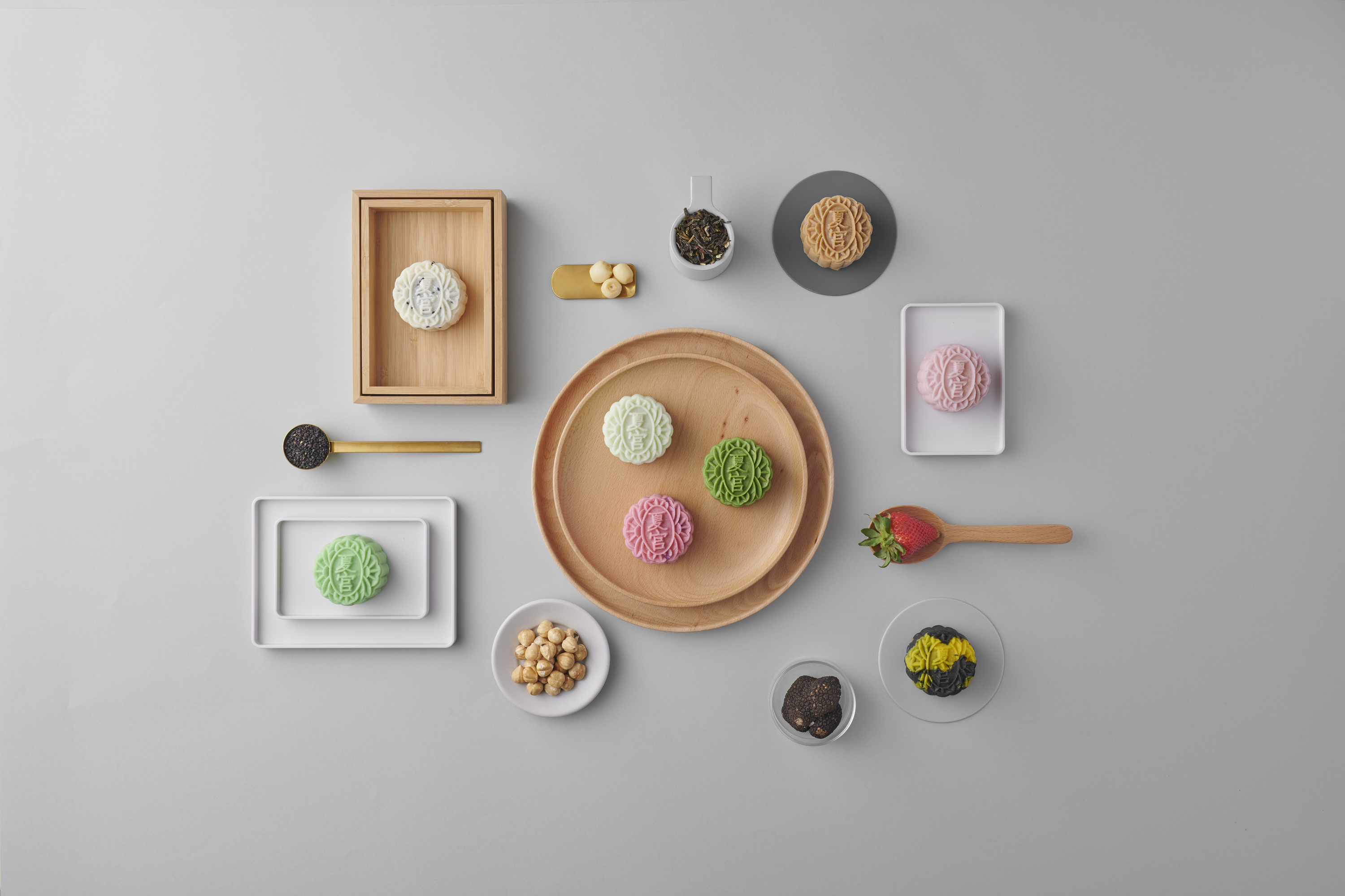 Mini Snowskin Mooncakes