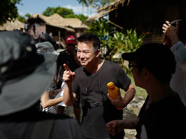 Glen Goei on set