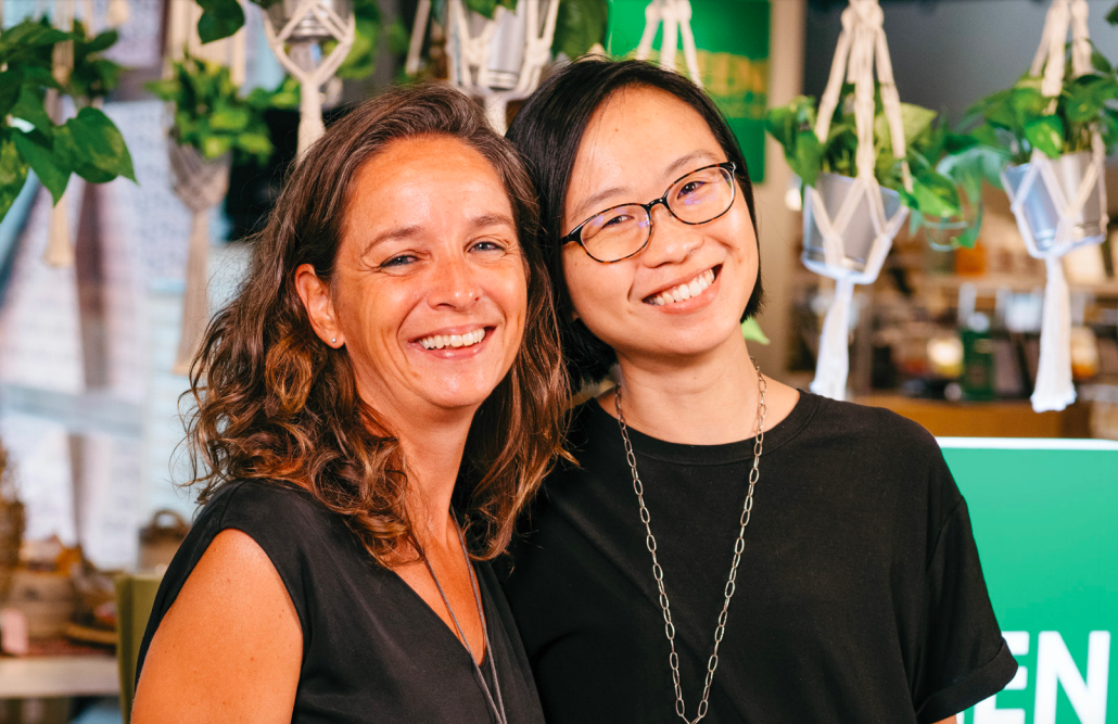 Agatha Lee and Danielle Champagne of The Green Collective SG