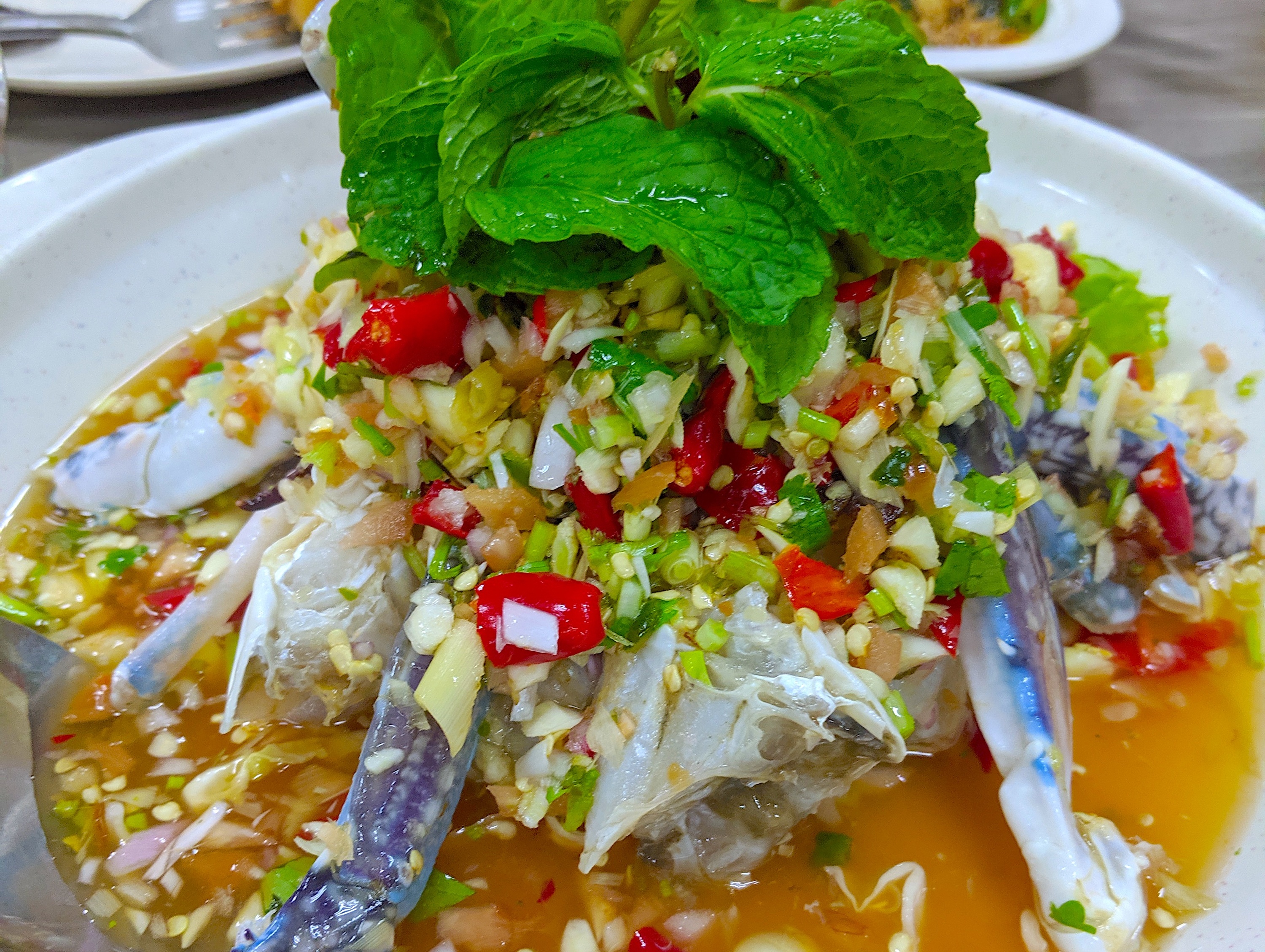 Raw crab