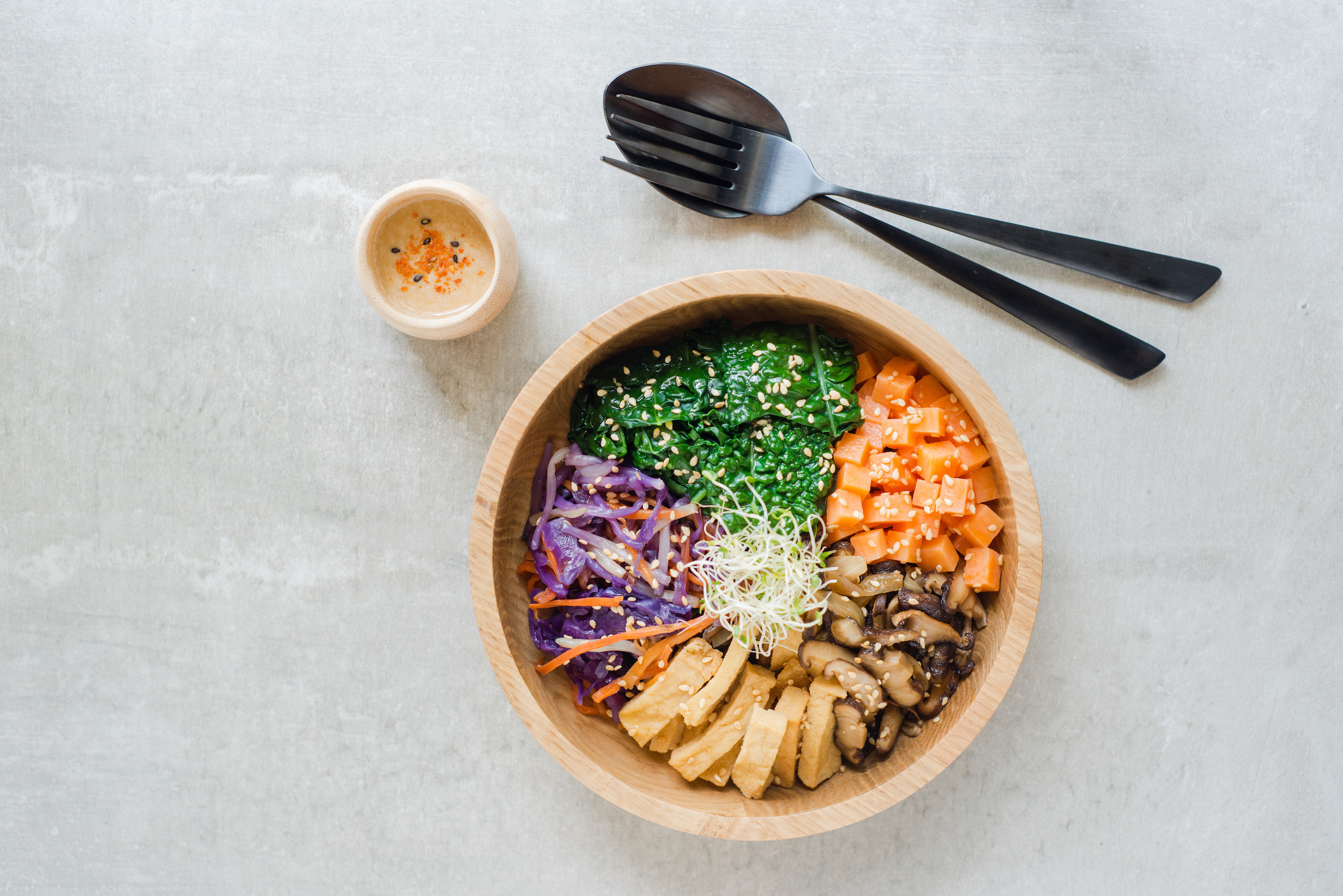 Miso sesame rice bowl