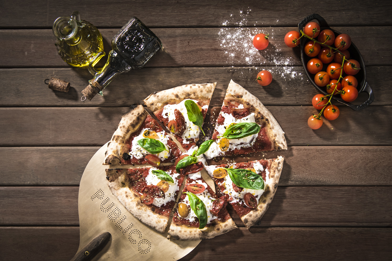 Burrata pizza