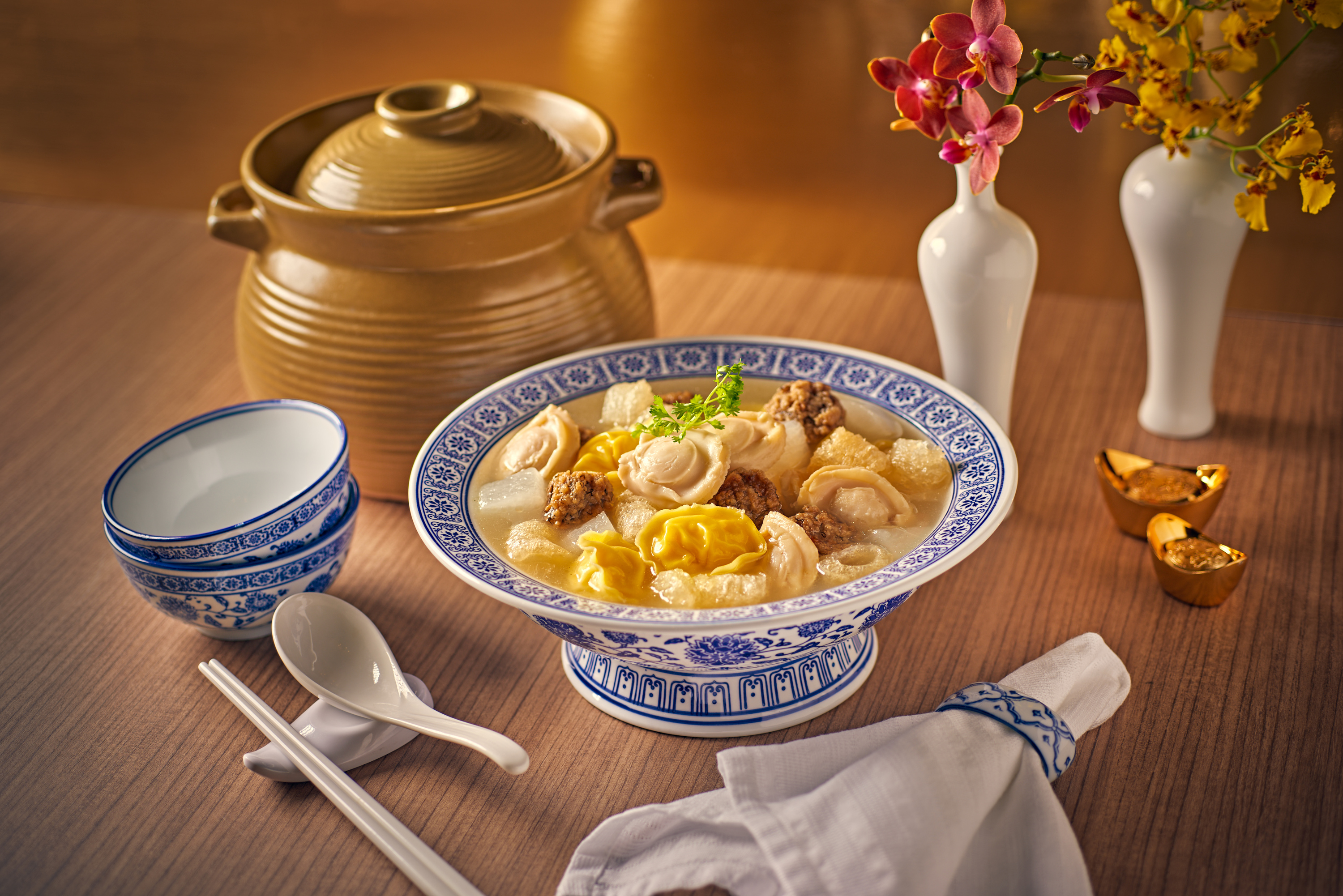 Double-boiled abalone soup