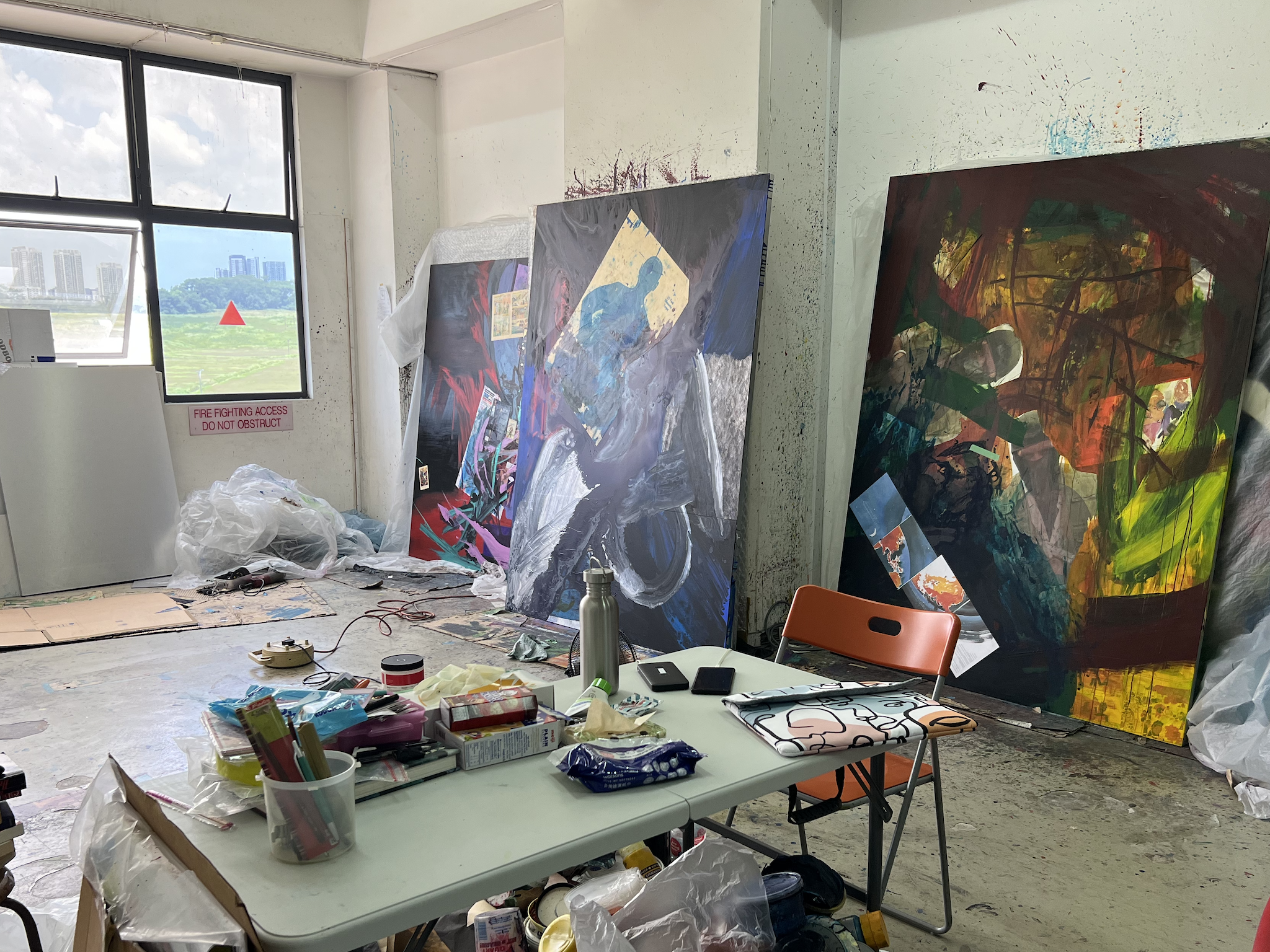 Artist Ian Tee's studio