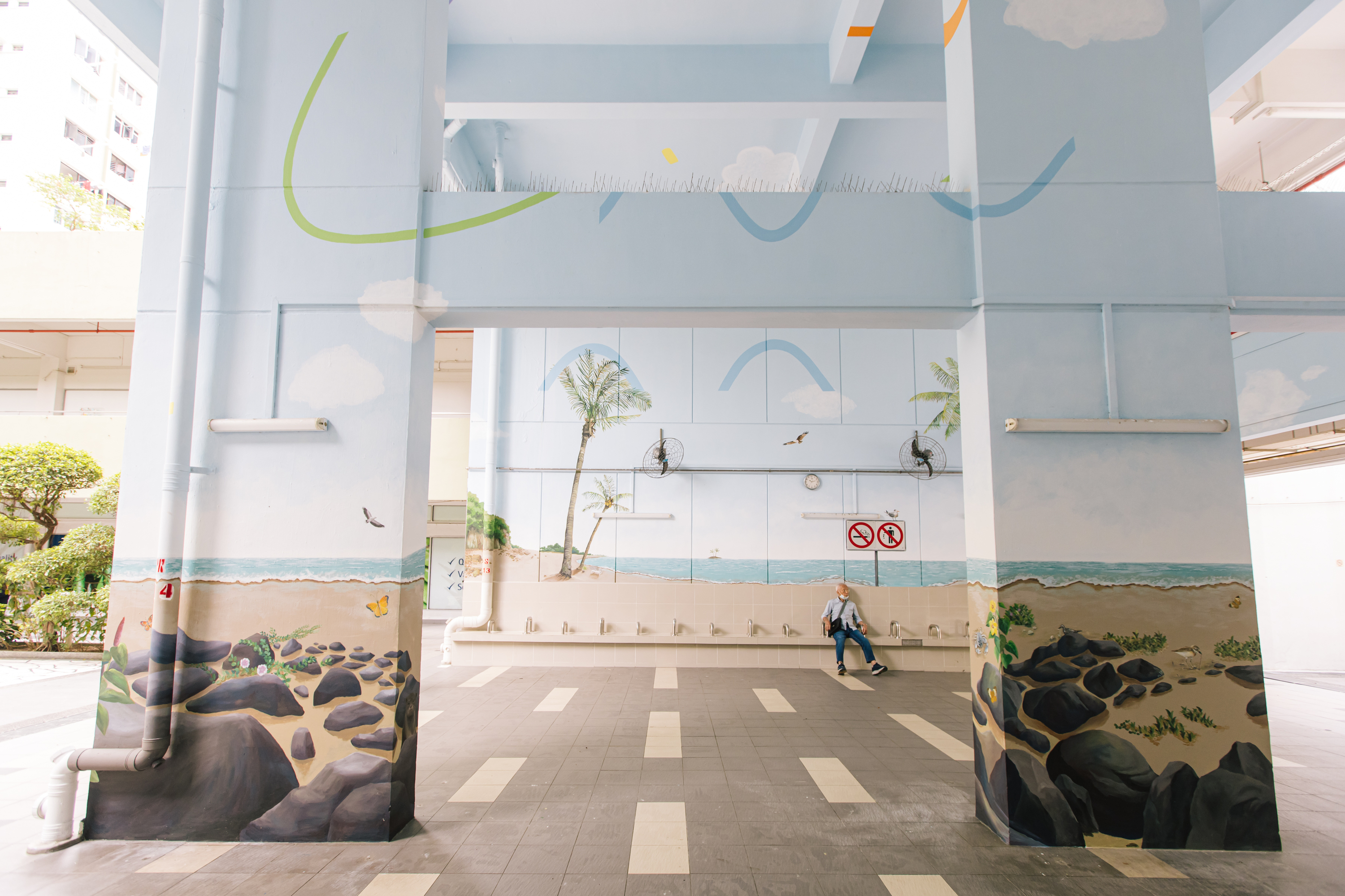 Isabella Teng’s 'Little Islands' (2023), as part of ‘Port/raits of Tanjong Pagar: Encounters with Art in the Neighbourhood