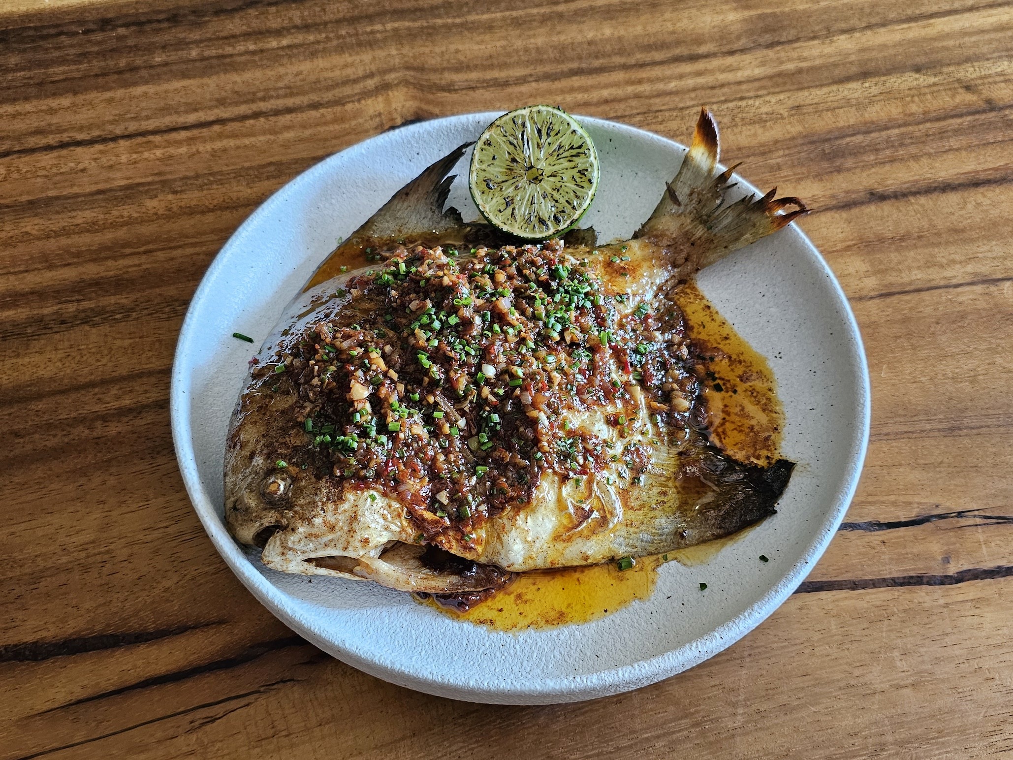 Kumi Den – Daily Special Fermented Chilli Beurre Blanc Fresh Pomfret
