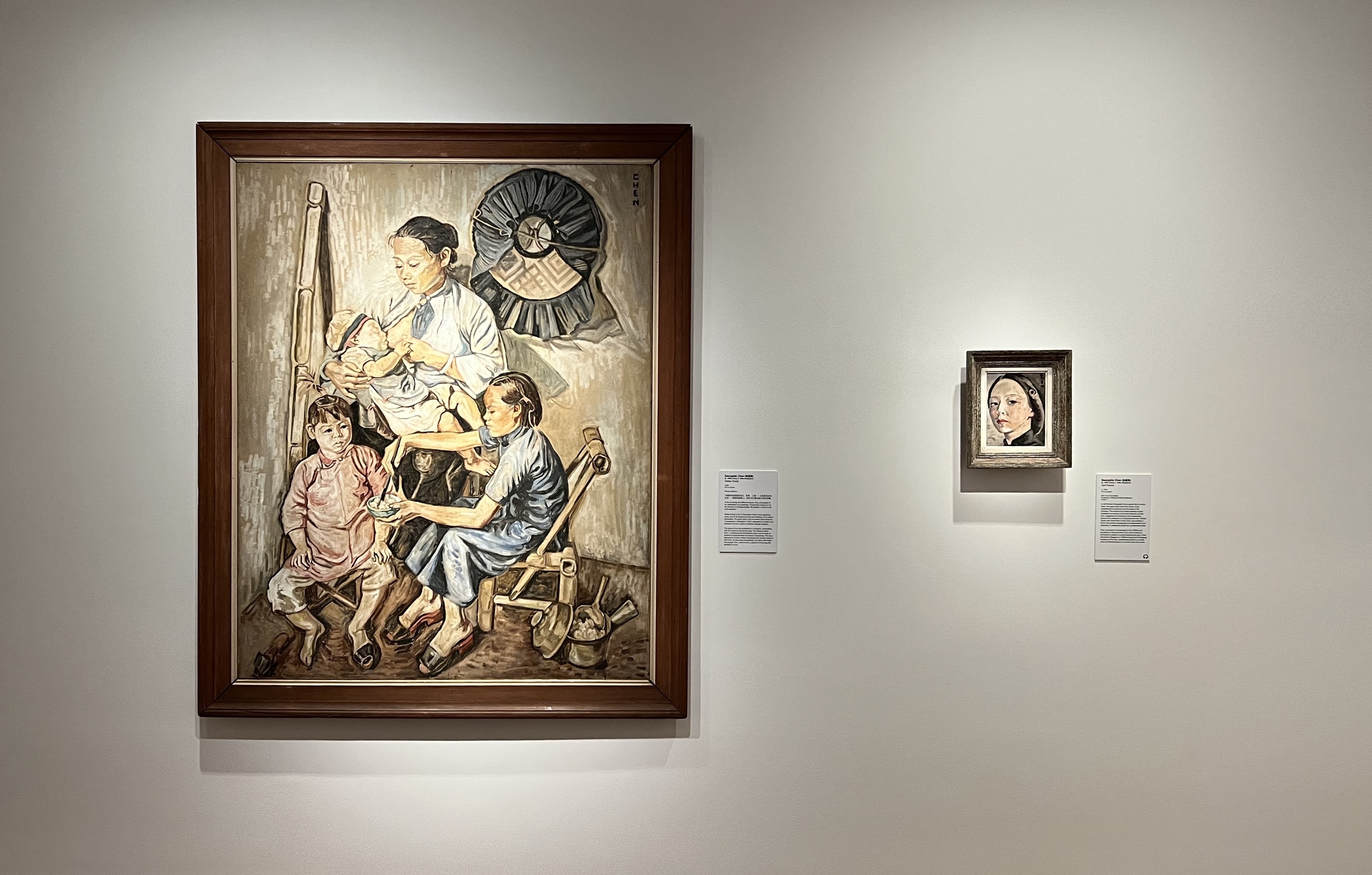 Paintings by Georgette Chen as seen in the National Gallery