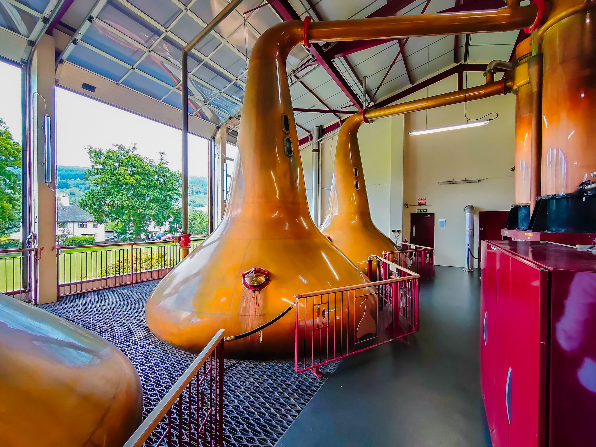 Active Copper Stills in the Dewar’s Aberfeldy Distillery