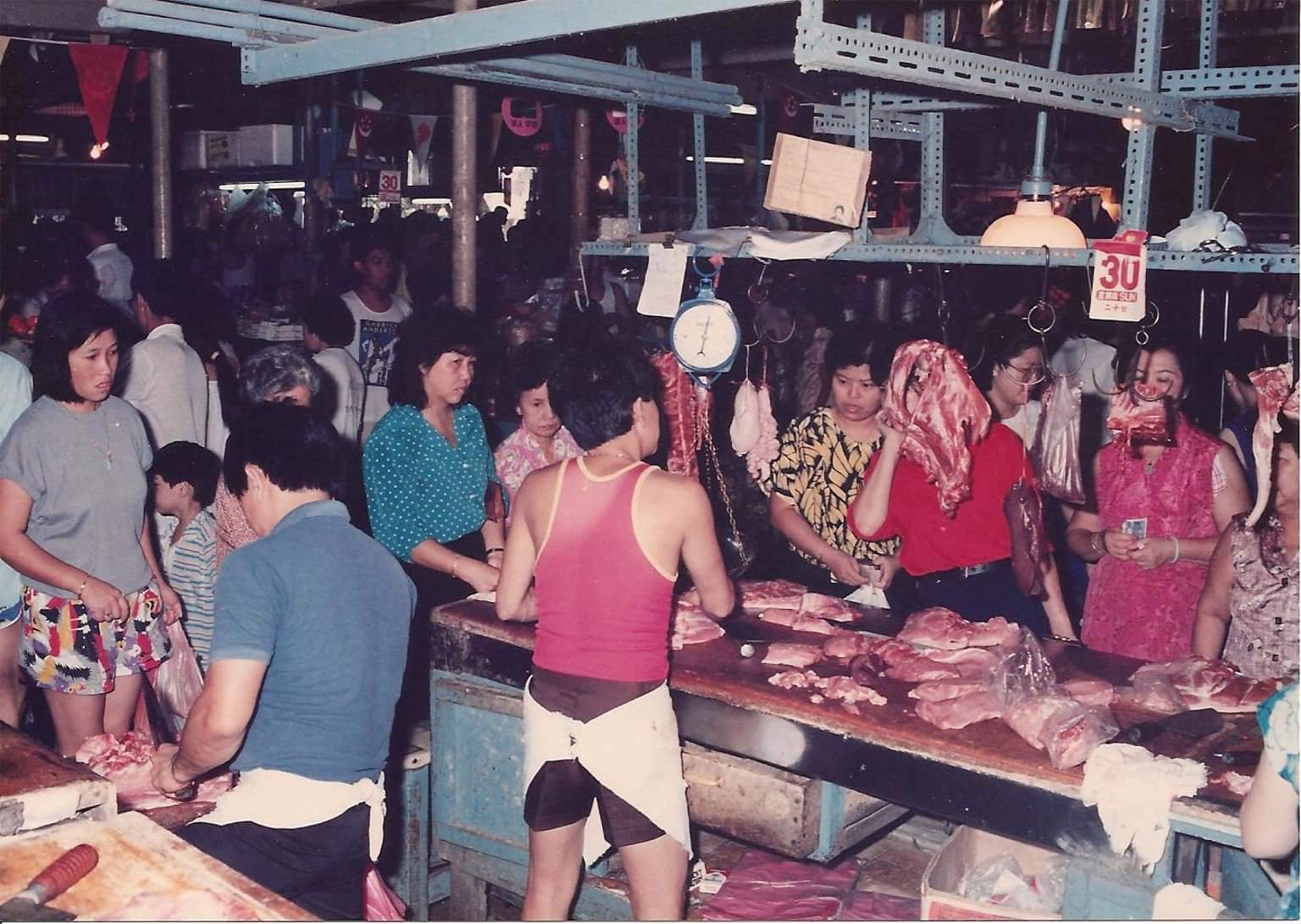 Old photo of Seng Poh Road Market