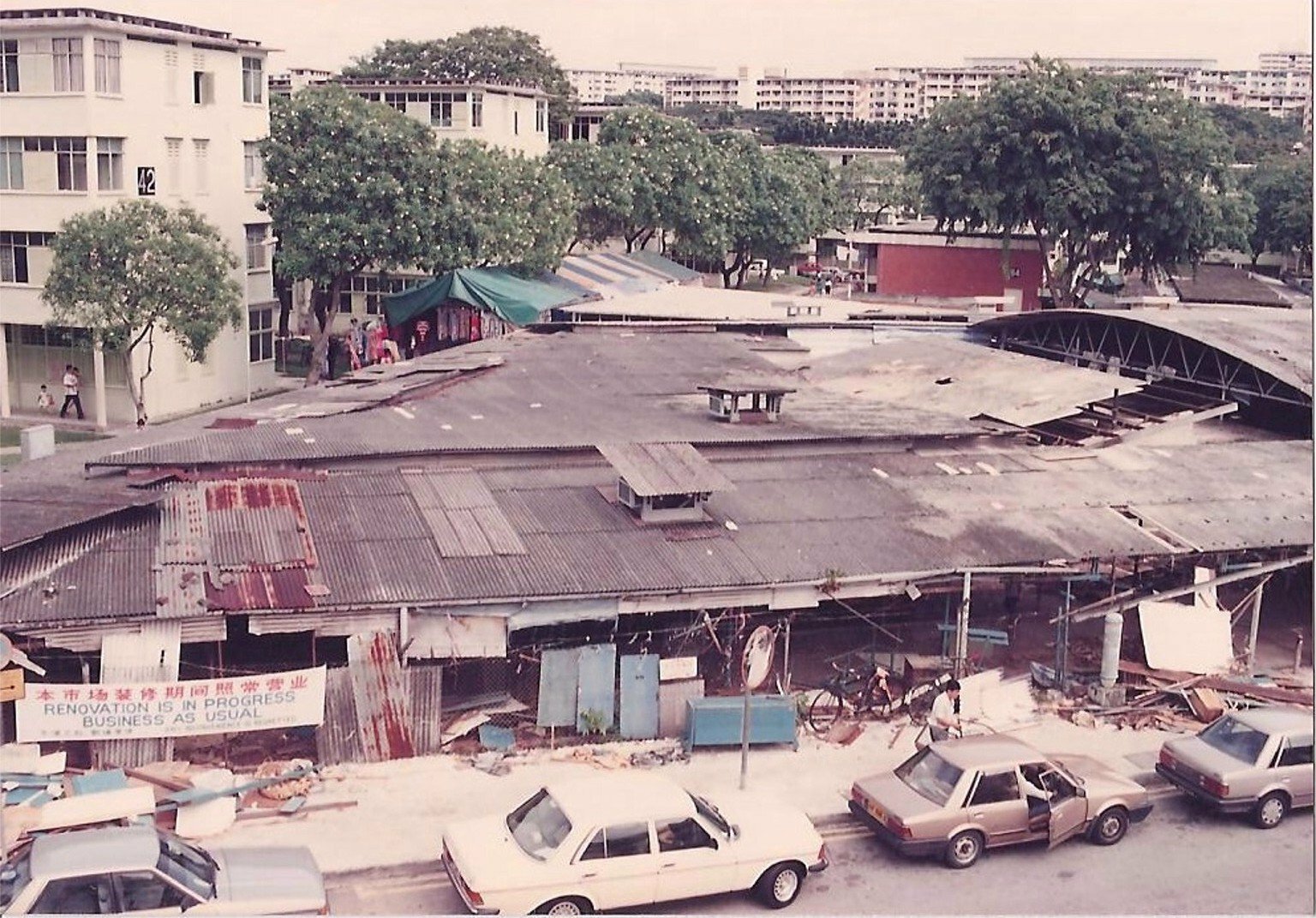 Old photo of Seng Poh Road Market