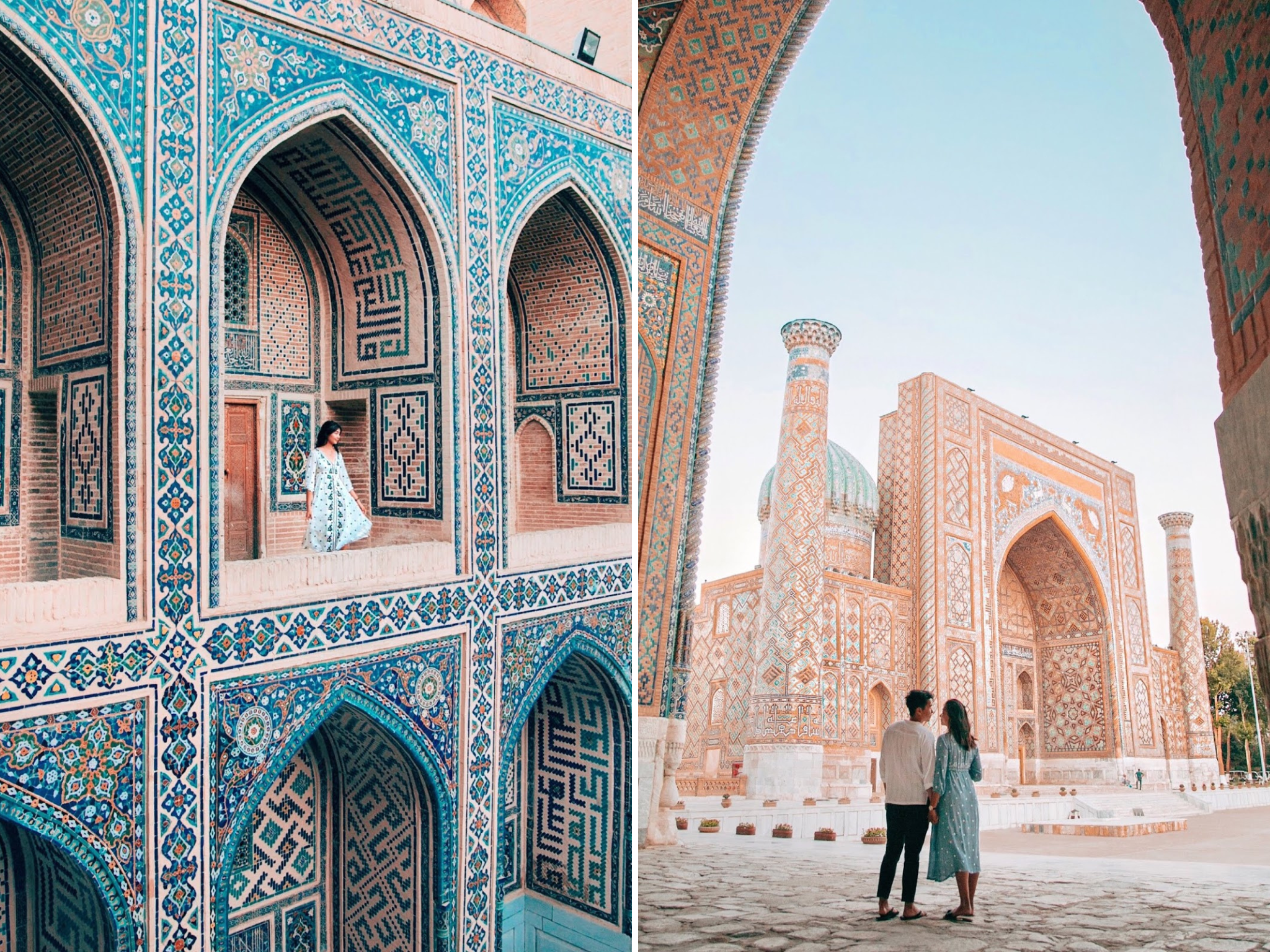 Ame and Dan in Uzbekistan