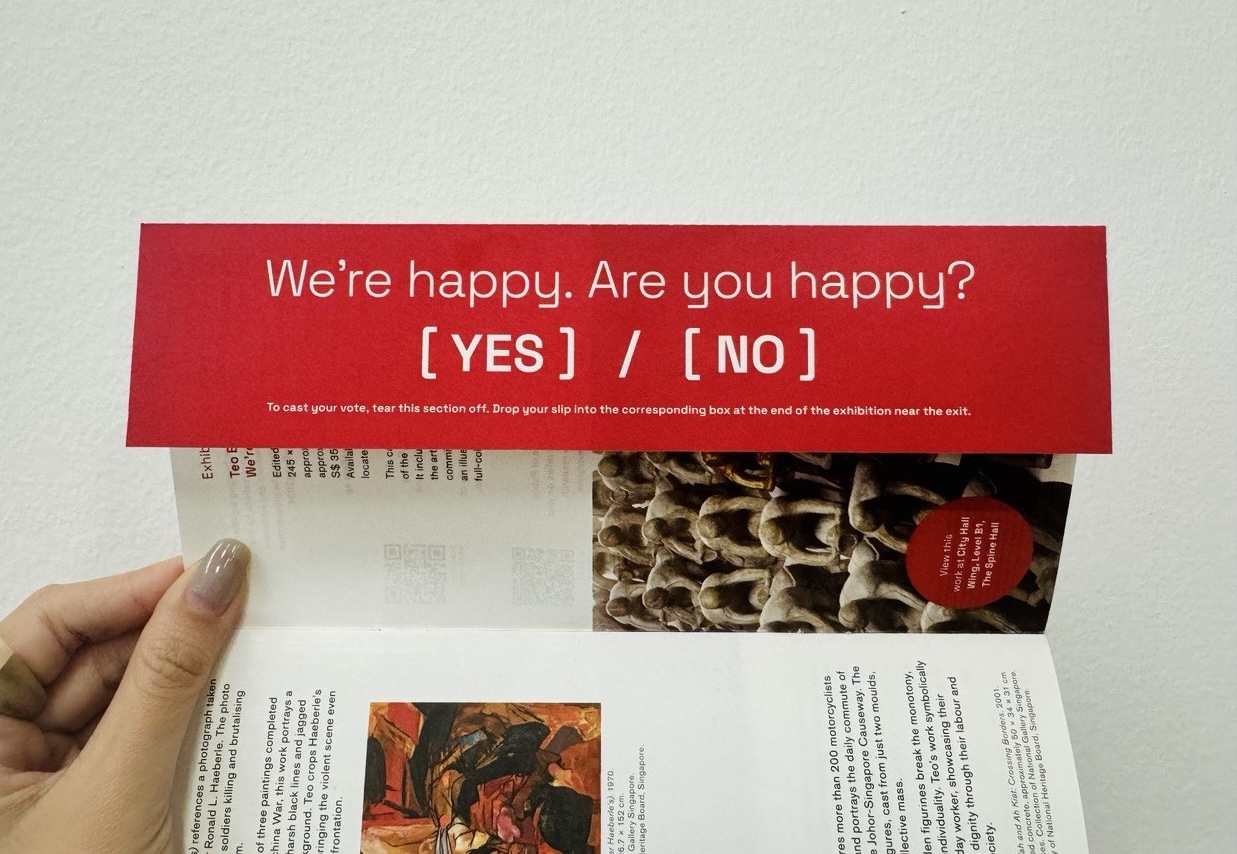 Exhibition Brochure with tearaway on the last page