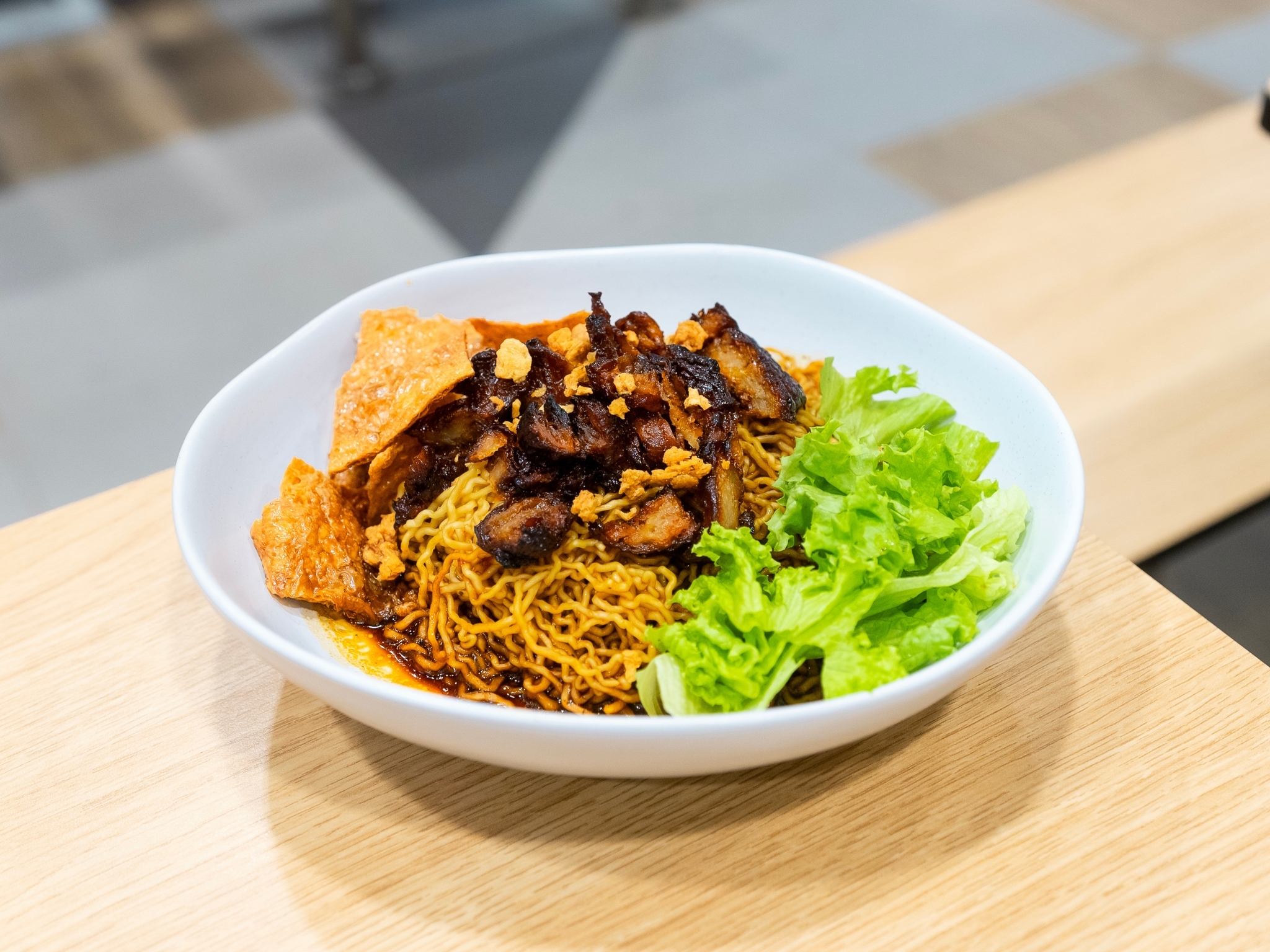 Origanics caramelised 'char siew' noodles