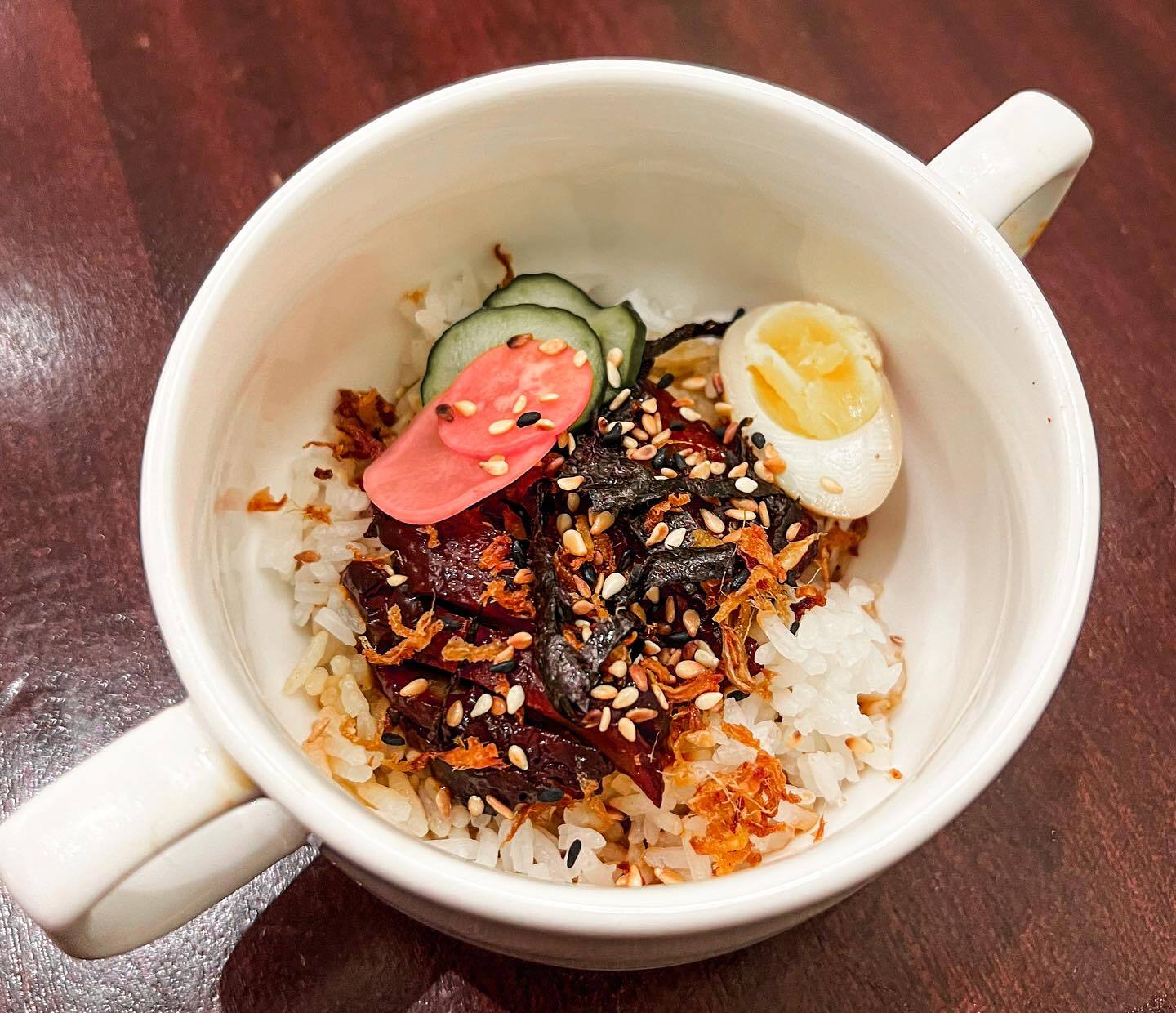 Origanics 'char siew' rice