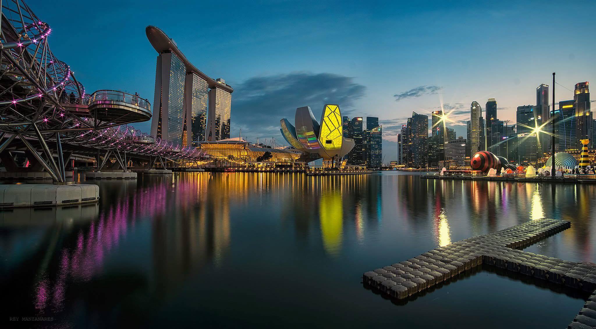 Singapore at night