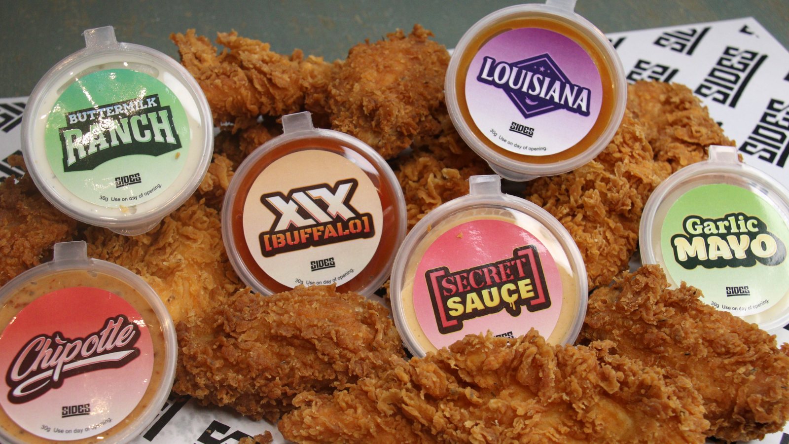 Chicken tenders and the sauces