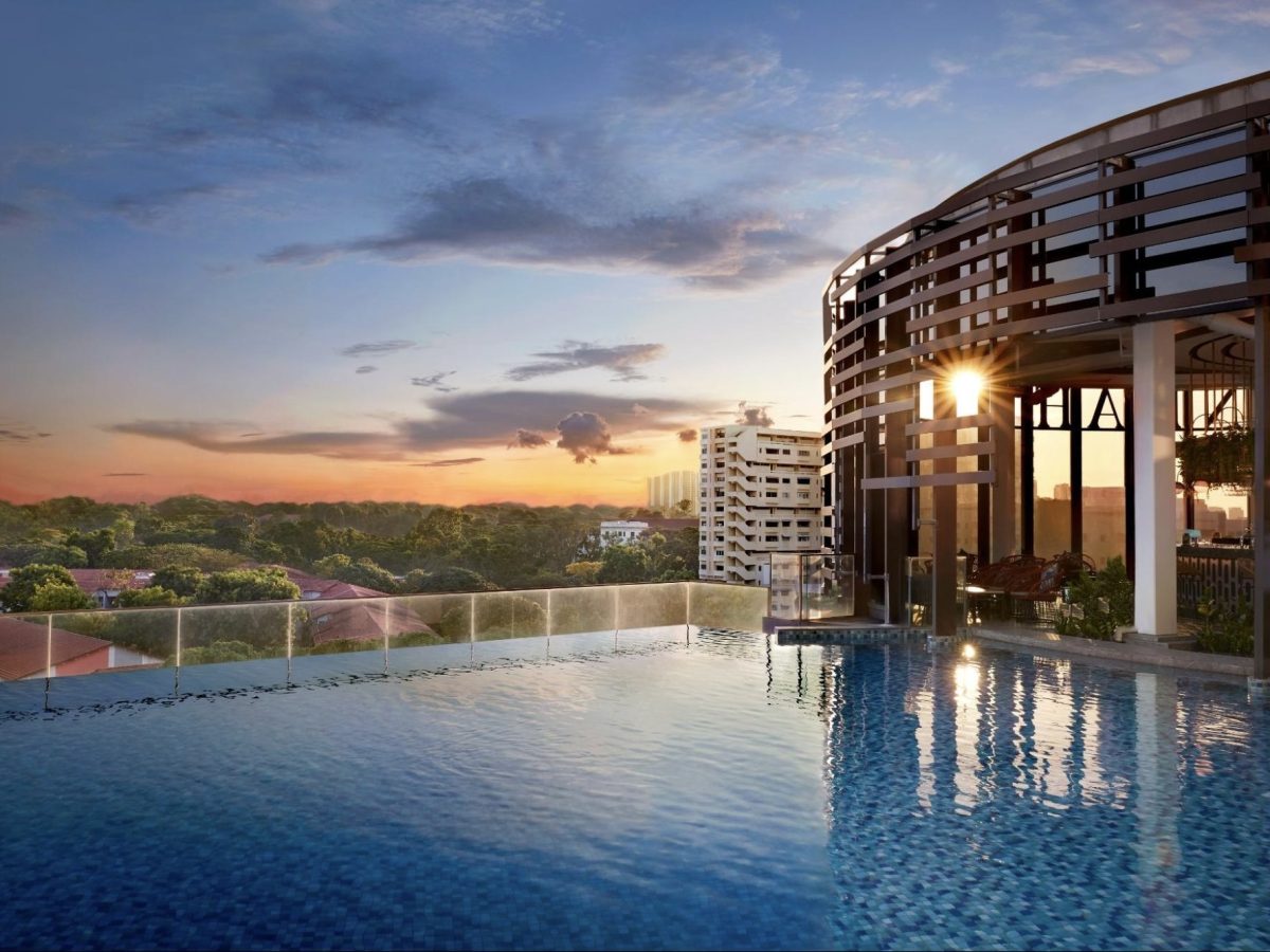 Rooftop infinity pool