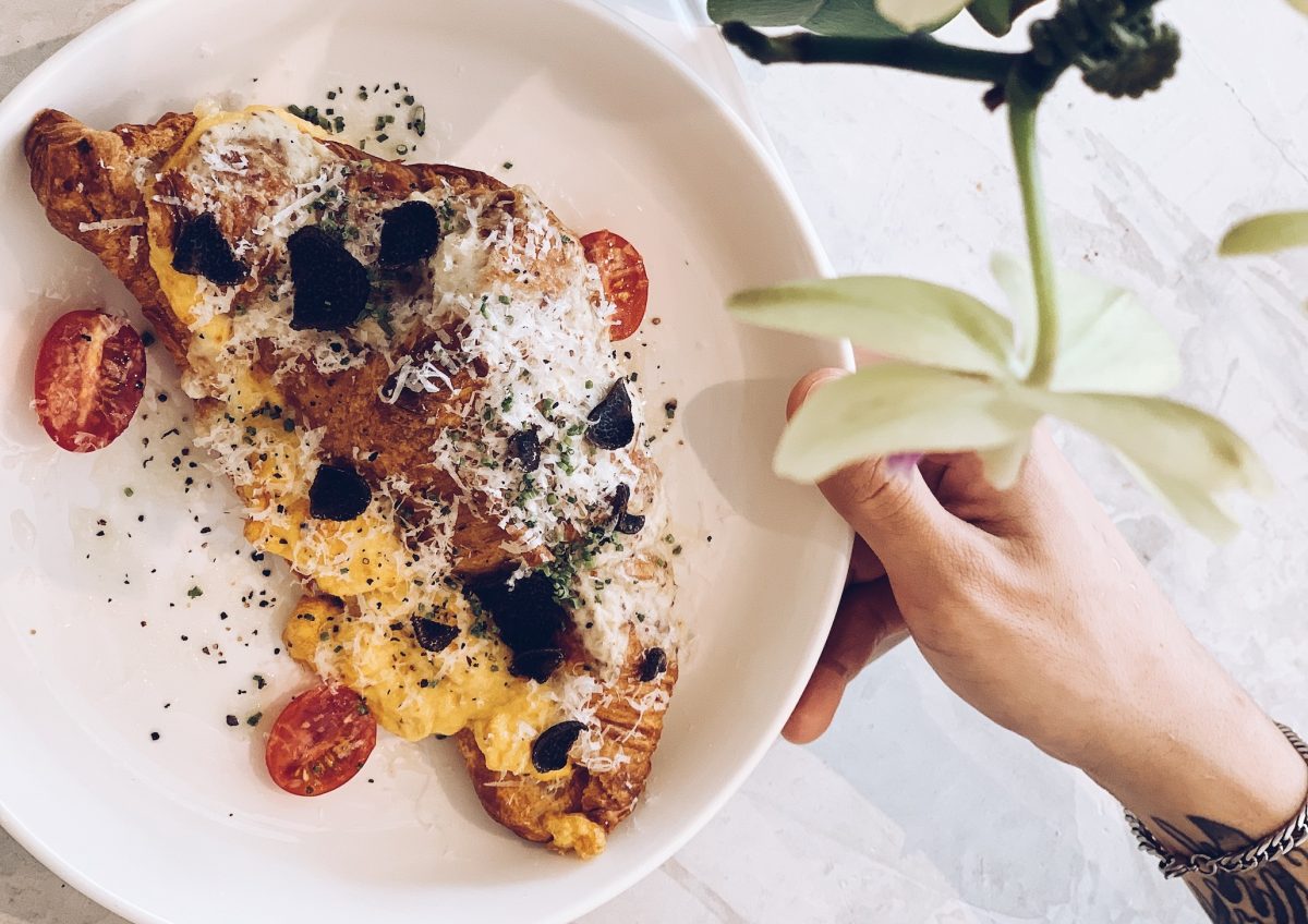 Madame’s truffled egg croissant