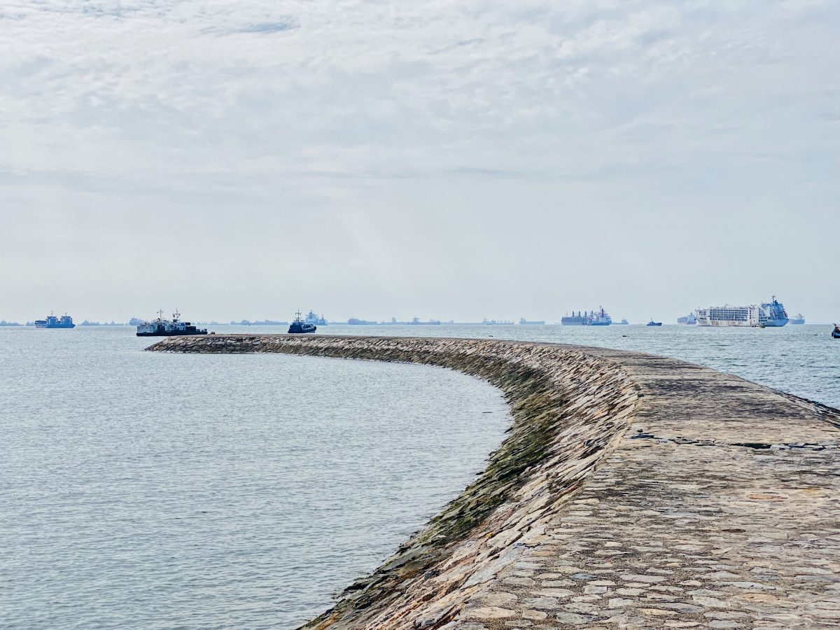 Breakwater at Marina East