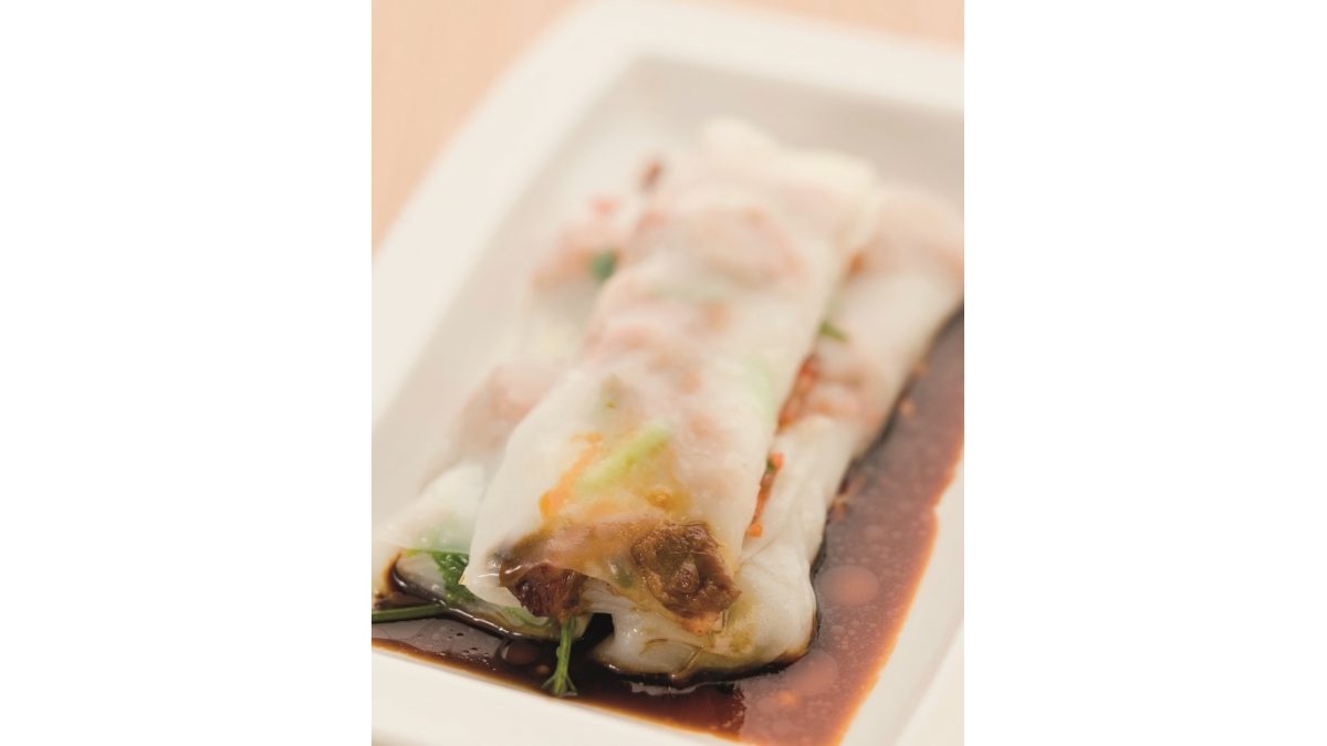 Tim Ho Wan - Vermicelli roll stuffed with pig's liver