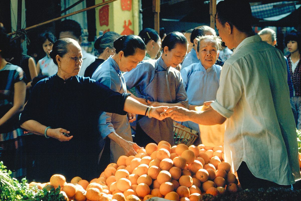 Tan Lip Seng, In A Singapore Market