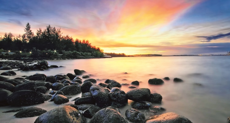 Sunset at Punggol Beach