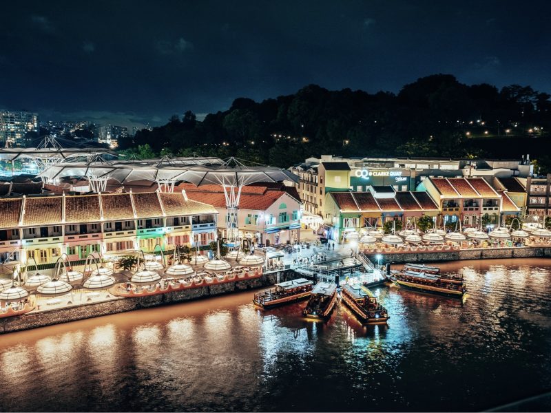 CQ @ Clarke Quay at night